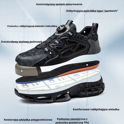 KevlarStep™ Air-Pro: Obuwie Ochronne z Systemem Spin-On